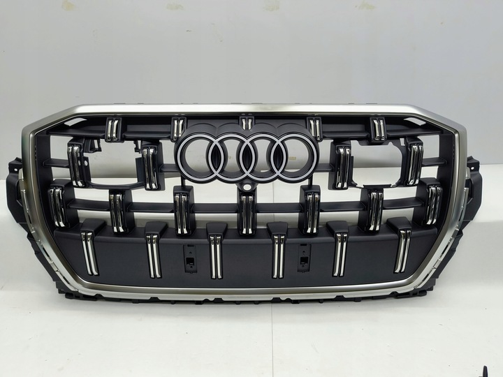 фото №2, Решітка радіатора нове q7 4m 2024r базовий хром mat pod радар 4m0853651be