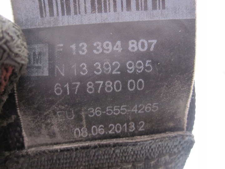 фото №7, Opel astra j рестайлінг 13r pas безпеки праве f13394807 n13392995