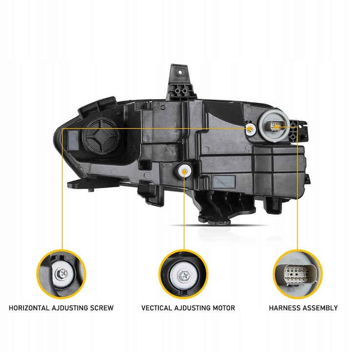 фото №7, Chevrolet camaro 2019-2024 лампа лампы передние полный led vland комплект