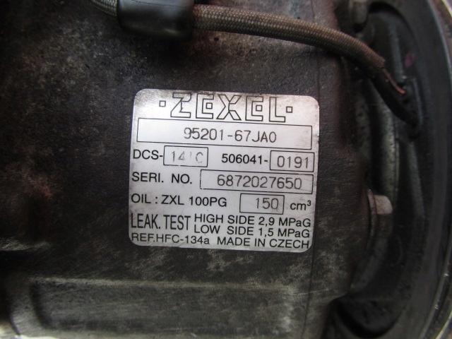 фото №6, Suzuki grand vitara ii 1.9 ddis 06/12 компресор кондиціонера 95201-67ja0