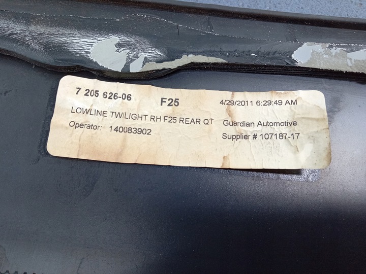 фото №4, Bmw x3 f25 скло кузовна зад права задня