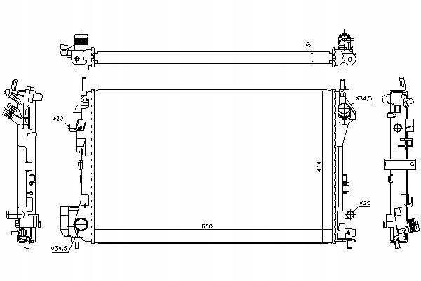фото №2, Радиаторов двигателя opel signum vectra c vectra c gt