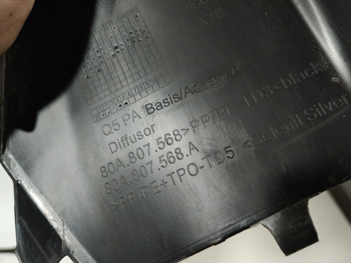 фото №9, Audi q5 80a спойлер зад диффузор новый 80a807568