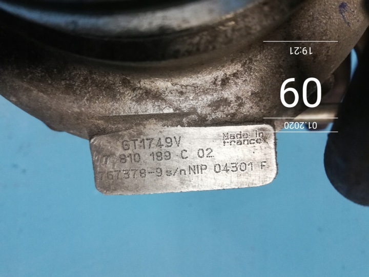 фото №6, Bmw e87 e90 турбина турбонагнетатель 2.0d 781018902 gt1749v
