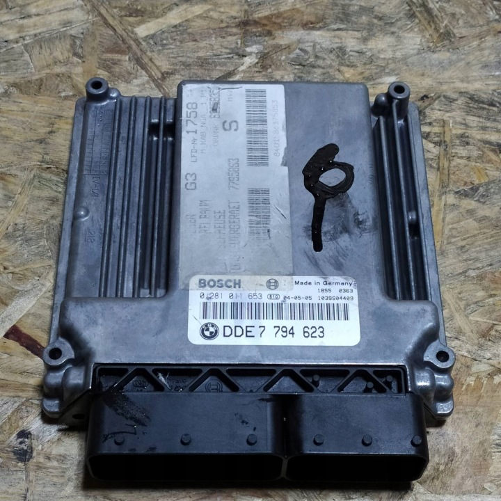 фото №11, Компьютер двигателя блок управления  0281011653 7794623 bmw 3 e46 2.0 d