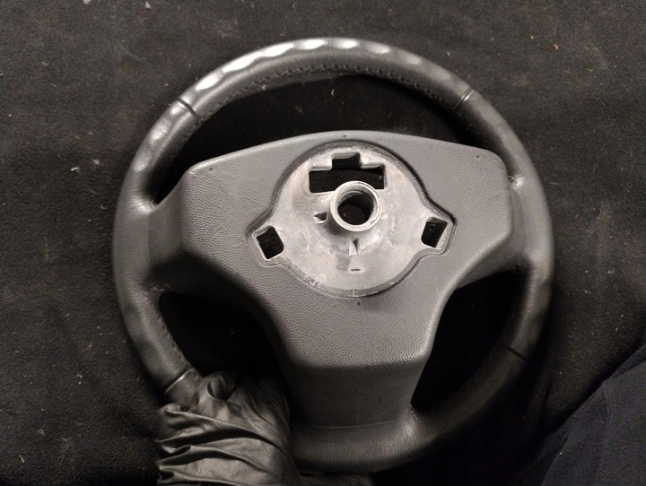 фото №8, Fiat grande punto evo руль трёхспицевый кожаный многофункциональная