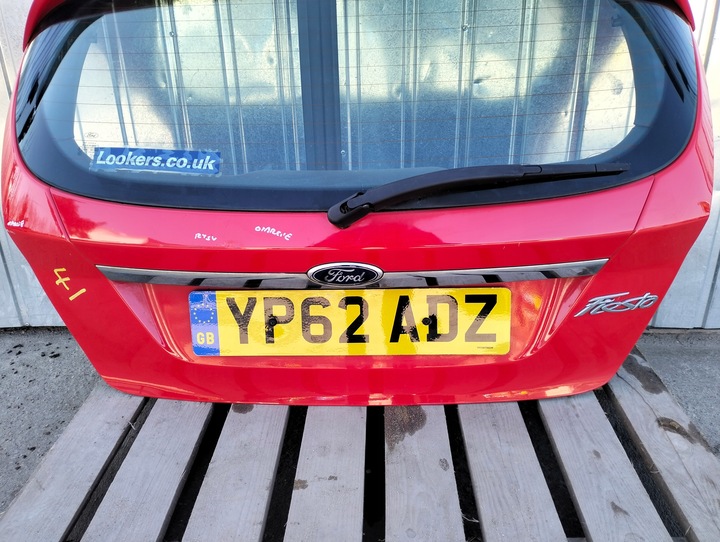 фото №9, Крышка багажника ford fiesta mk7 vii годы 2008-2012 красная 3d 3 дверь