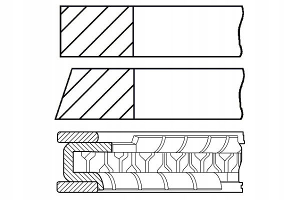 фото №2, 81 std 1.2-3-1.5 набор кольца поршень toyota avensis caldina