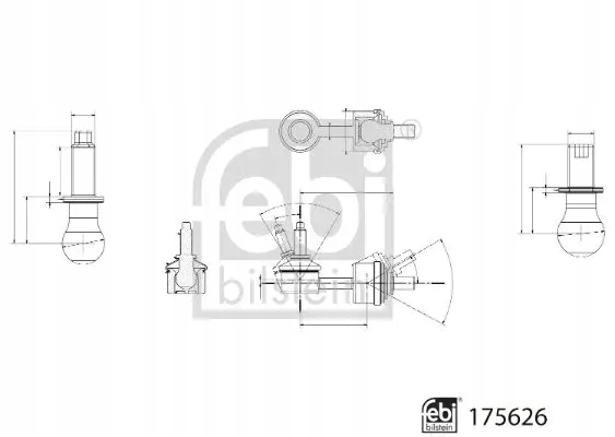фото №15, Febi bilstein 175626 стержень / кронштейн, stabilizat