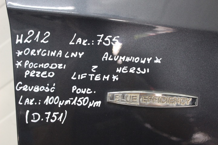 фото №8, Mercedes e клас w212 крило праві перед переднє aluminiowy 755 оригінальний