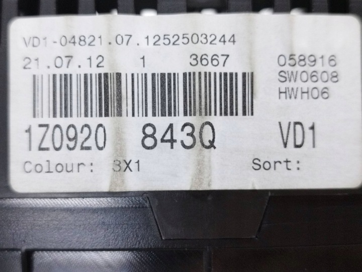 фото №12, 2012 skoda octavia mk2 1z спидометр / спидометр 1z0920843q