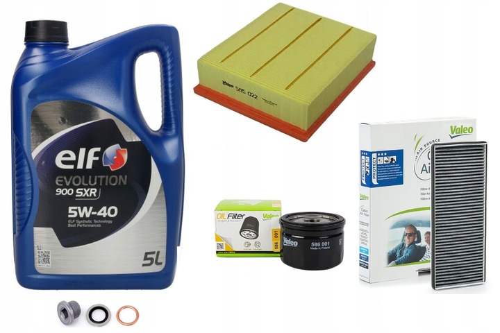 фото №1, Renault espace iv 2.0 turbo набор фильтров valeo масло elf 5w40 sxr 5l