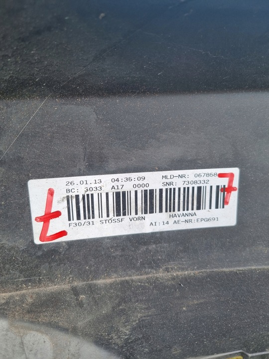 фото №5, Bmw 3 f30 f31 бампер перед переднє havanna гарний