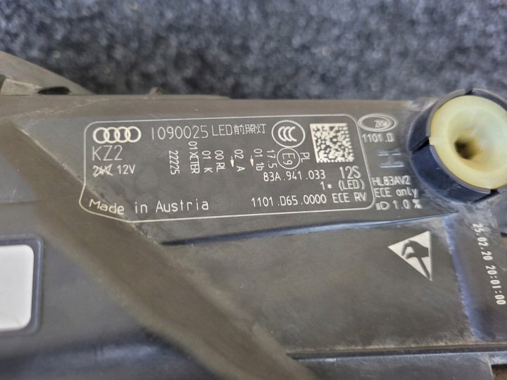 фото №14, Фара ліва права перед audi q3 2 ii 83a повний led 83a941033 83a941034