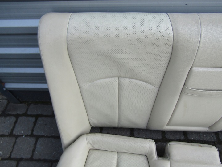 фото №9, 1 mercedes w211 02-06 sedan диван задня шкіра кремовий