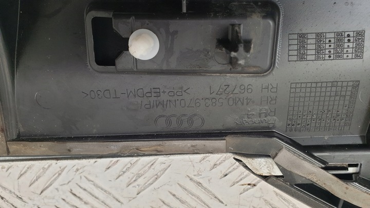 фото №10, Audi q7 4m0 s-line рестайлинг планка дверь правая зад задняя