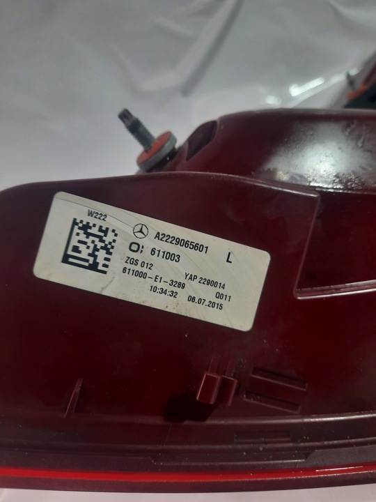 фото №10, Mercedes s550 w222 13-20 лампа левая правая зад usa