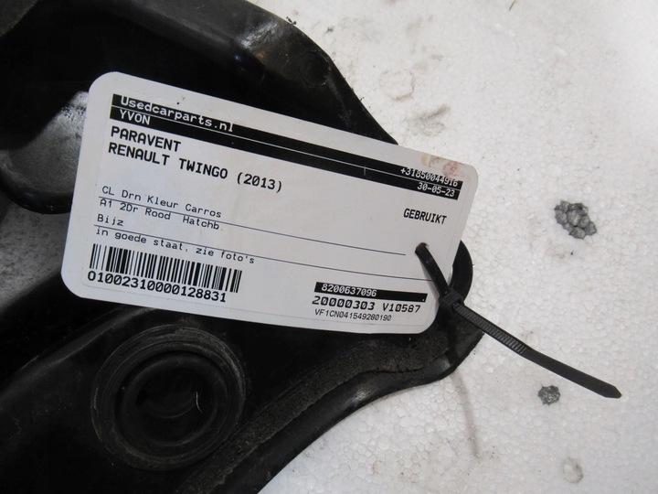 фото №9, Панель під лобовим склом 8200637096 renault twingo ii рестайлінг