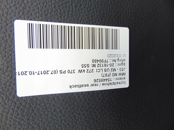 фото №8, Сиденья обивка bmw m2 f87 кожа