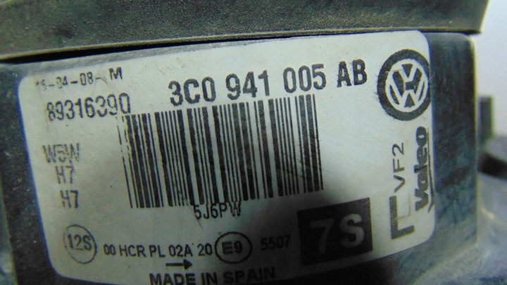 фото №7, Vw passat b6 fl лампа правий лівий перед 3c0941006ab