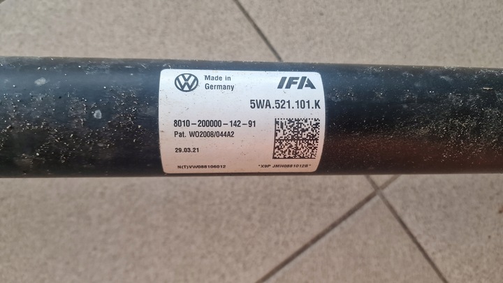 фото №6, Cupra formentor vz skoda octavia iv wał привідний 5wa521101k 2.0 tdi tfsi