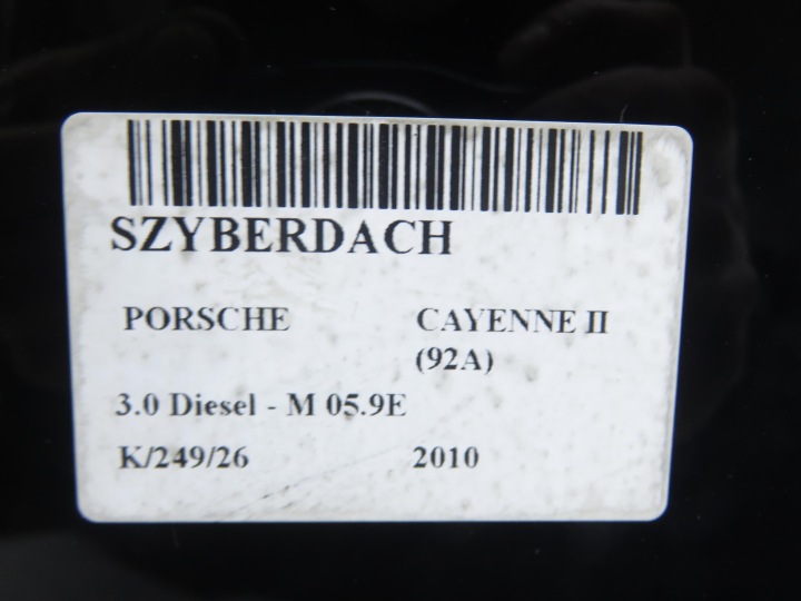 фото №8, Люк porsche cayenne ii 92a 7p5877021 suv