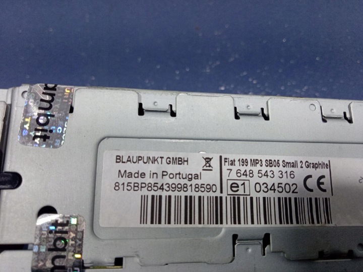 фото №6, Fiat grande punto магнитола cd mp3 заводские oem blaupunkt 7354813000