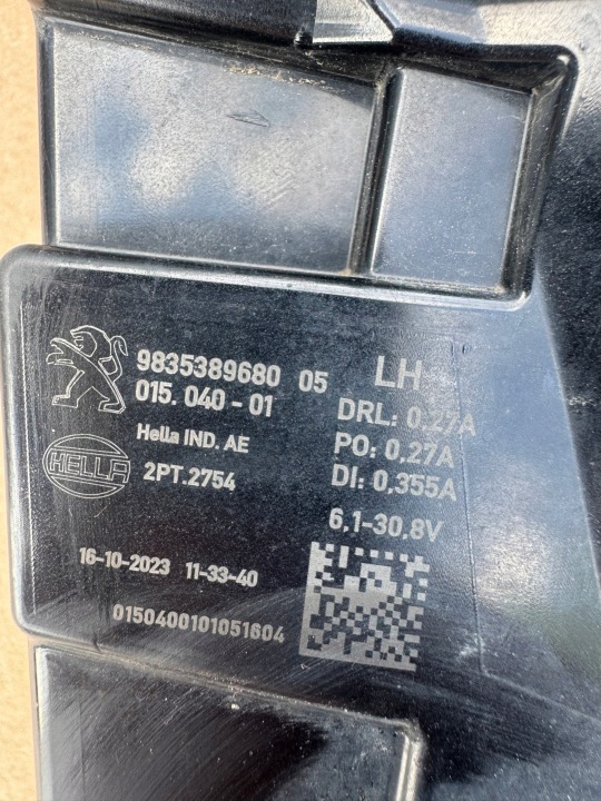 фото №6, Бампер ліве led галоген drl peugeot 308 iii t10 оригінал гарний повний