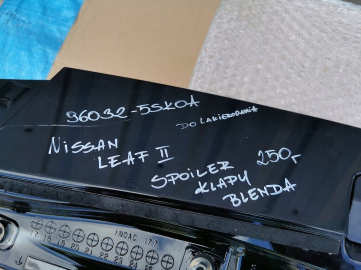 фото №8, Nissan leaf ii спойлер крышки зад задний накладка 96032-5sk0a