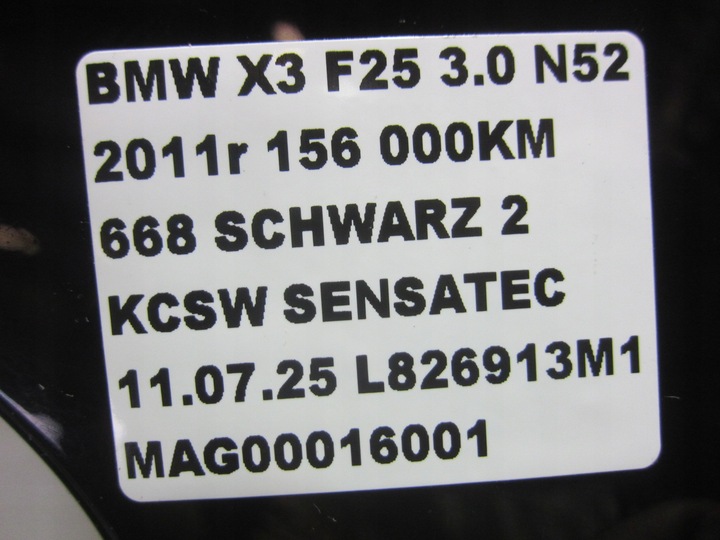 фото №13, Bmw x3 f25 x4 f26 крило лівий переднє перед 7267323 schwarz 2 668 чорний