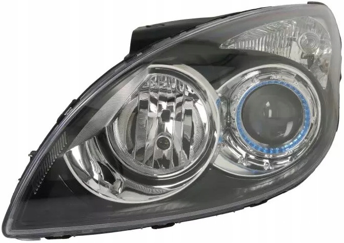 фото №10, Фара l h1/h7, электрический, bez двигателя, цвет вкладыш: чёрный pa