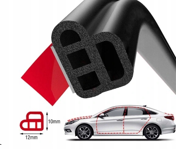 фото №8, Защита краю дверь автомобильных прокладка 25m лента уплотнительная край