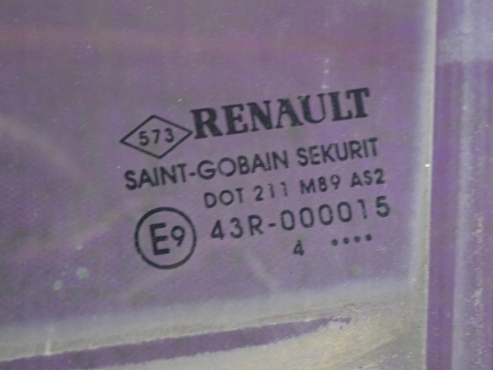 фото №12, Renault modus 04-07 стекло дверная левое зад левая задняя