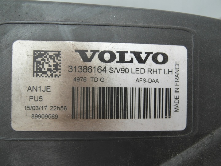 фото №13, Volvo v90 s90 3 модулі повний led active лампа передня ліва 31386164 nr72