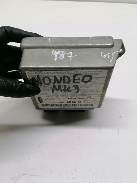фото №3, Модуль подушка безопасности ford mondeo mk3 3s7t-14b056-ab