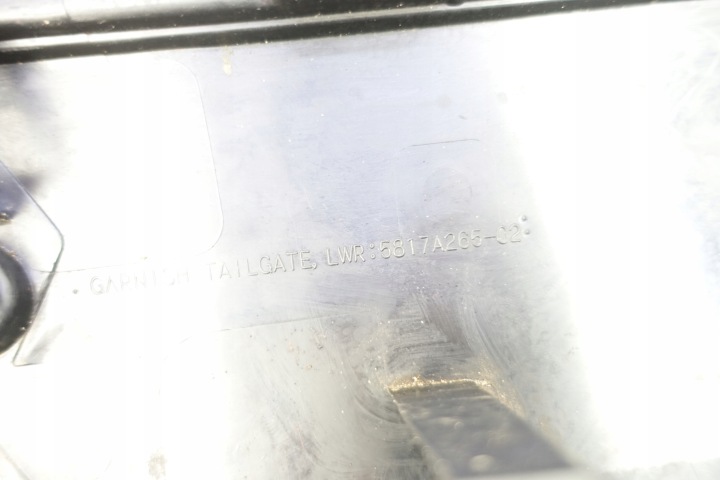 фото №9, Накладка кришки багажника mitsubishi outlander iii 5817a265-02