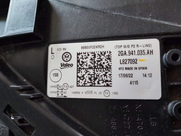 фото №10, Vw t-roc 2ga рестайлінг фара iq light ліва передня перед повний led 2ga941035ah