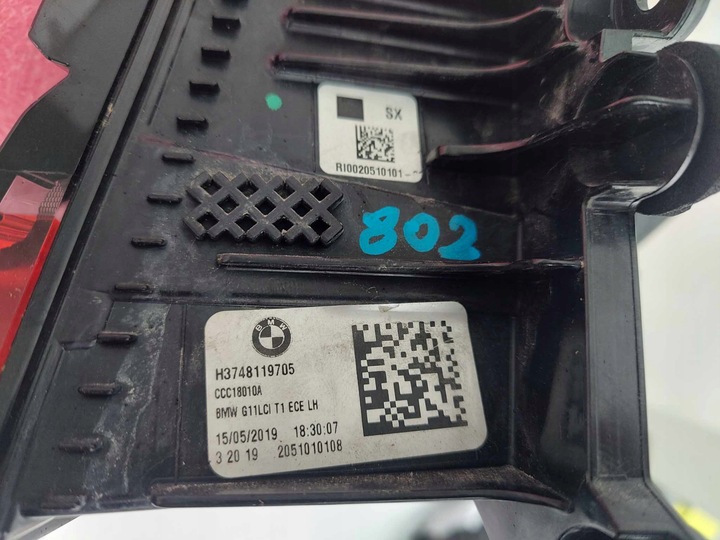 фото №8, Bmw 7 g11 g12 lci рестайлинг лампа левая зад задняя led