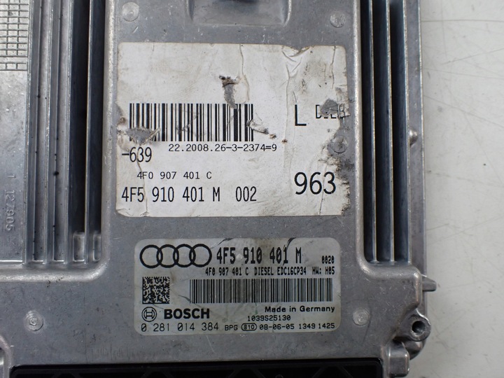 фото №5, Блок управления компьютер двигателя audi a6 c6 2.7 универсал европа 4f5910401m