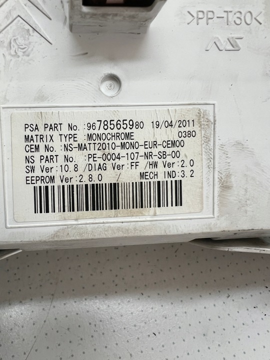 фото №6, Спидометр peugeot 508 10-18 9800420280 дизель европа