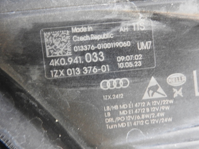 фото №7, Фара передня ліва повний led комплектний європа audi a6 c8 4k0941033