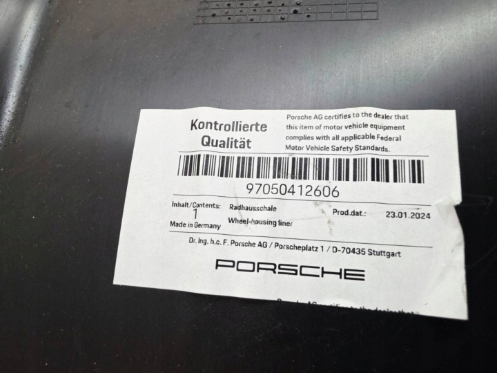 фото №14, Подкрылок передние правое porsche panamera 970 97050412606 | genuine