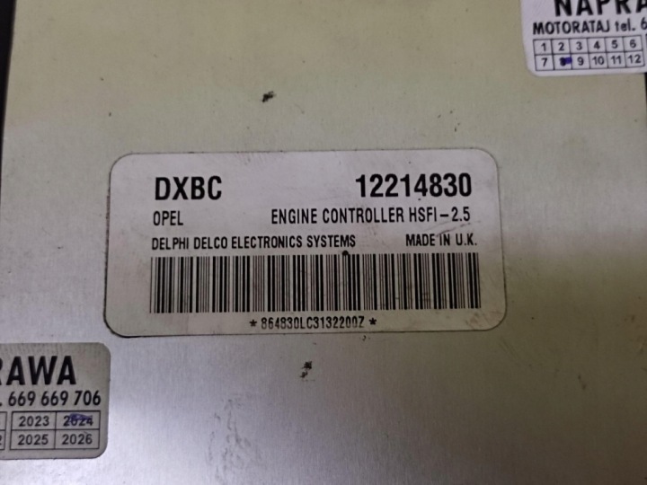 фото №5, Opel astra g блок управления двигателем (ecu) 12214830
