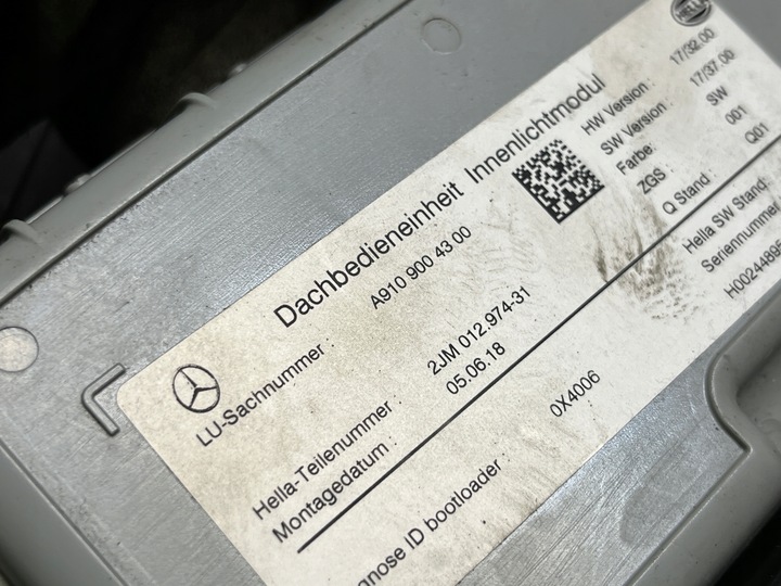 фото №4, Mercedes sprinter w907 освітлення інтер'єру a9109004300