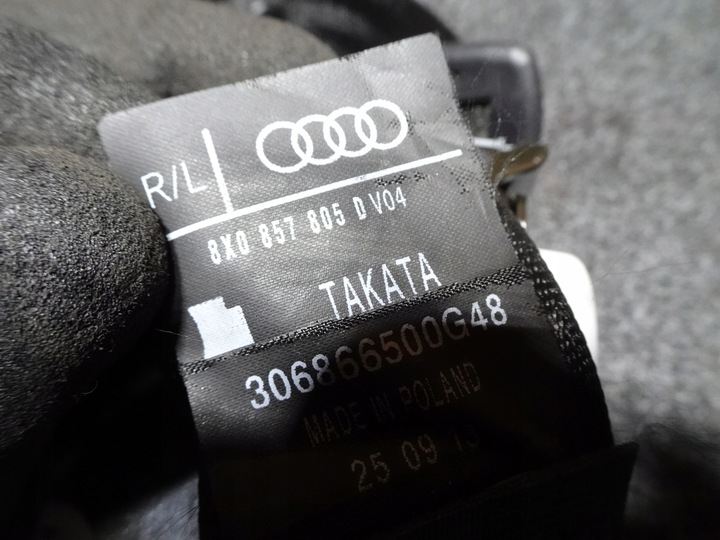фото №13, Audi a1 8x 3d pas безопасности зад левый правый