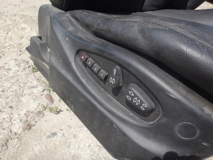 фото №5, Комплект сидений сиденья диван зад кожа bmw x5 e53 чёрные м-пакет