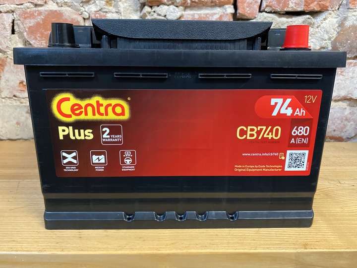 АКУМУЛЯТОР CENTRA CB 740 12V 74AH 680AH