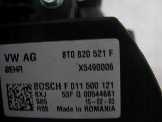 фото №7, Обігрівач audi a4 a5 b8 2008-2015 8t1820005r 8t0820521f