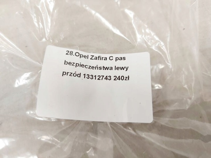 фото №8, Opel zafira 3 iii c pas безопасности левые перед передний 13312743