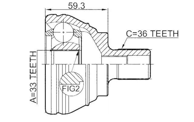 фото №1, Шарнир наружный. vw golf vii dsg 12-, passat 1.4tsi, 1.6tdi dsg 10-, skoda oct